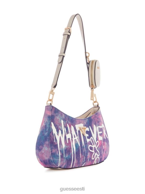 mis iganes graffiti kunsti õlakott denimlipsuvärv GUESS kotid naised BB4BB3048