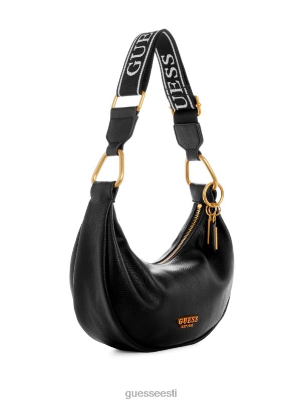 natalja minihuviline must lilletrükk GUESS kotid naised BB4BB3019