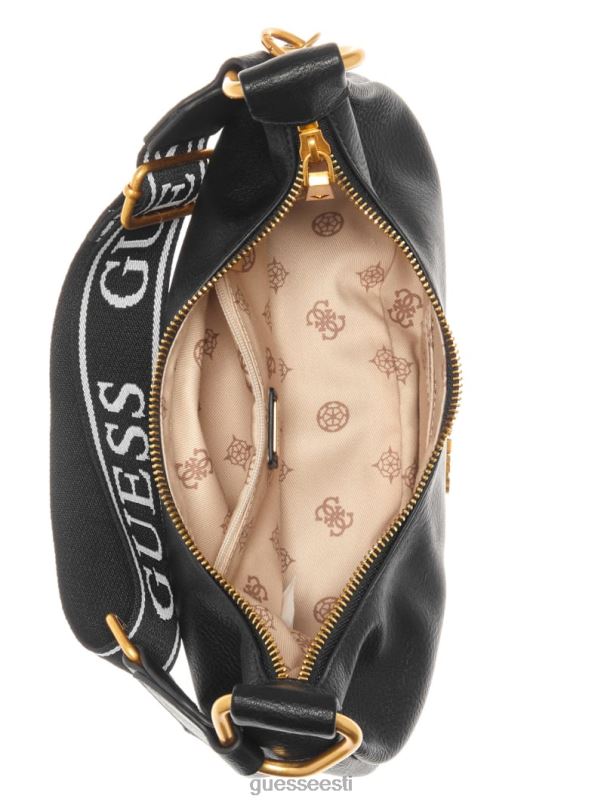 natalja minihuviline must lilletrükk GUESS kotid naised BB4BB3019