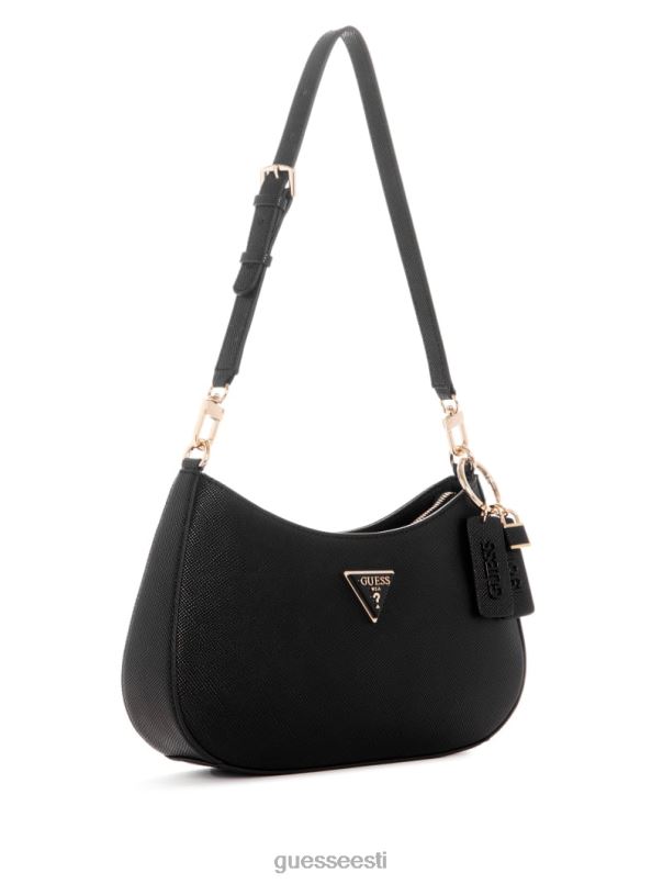 noelle õlakott must lilletrükk GUESS kotid naised BB4BB3016