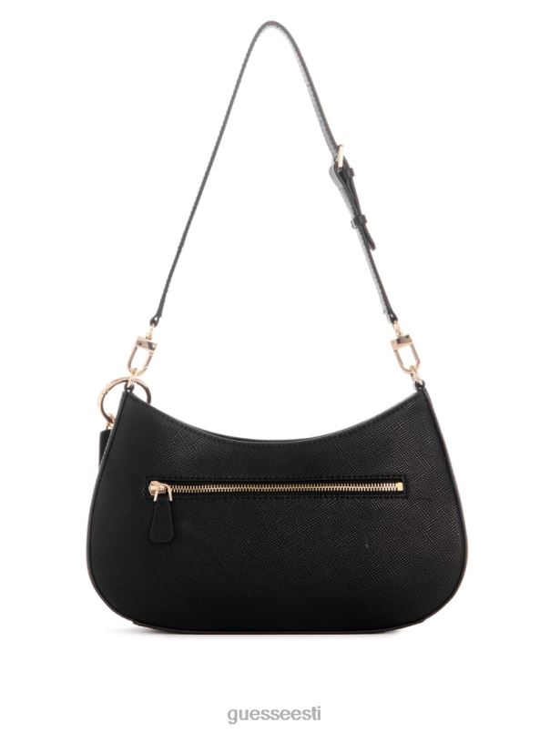 noelle õlakott must lilletrükk GUESS kotid naised BB4BB3016