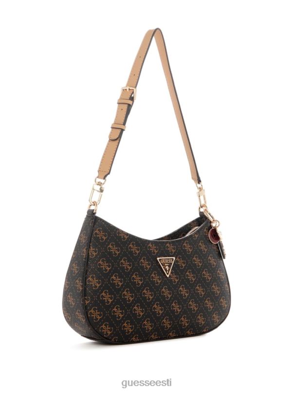 noelle quattro g õlakott pruun multi GUESS kotid naised BB4BB3061