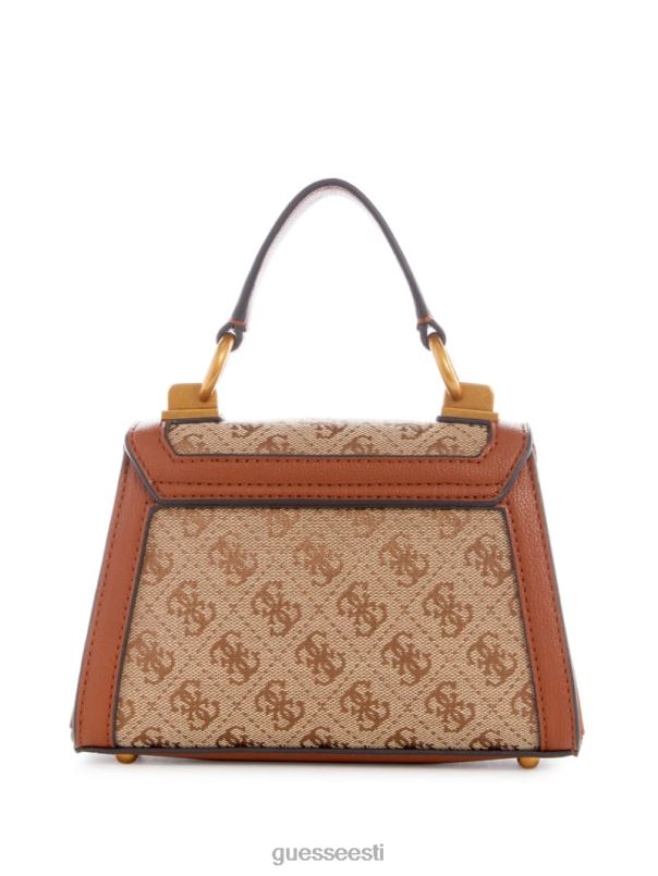 stephi žakaarmadratsi logoga mikro minikott pruun GUESS kotid naised BB4BB2781