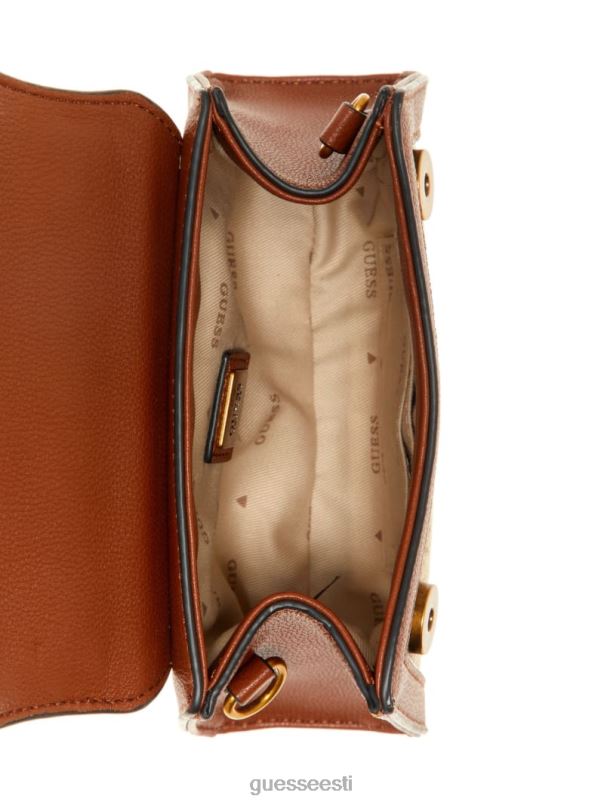 stephi žakaarmadratsi logoga mikro minikott pruun GUESS kotid naised BB4BB2781