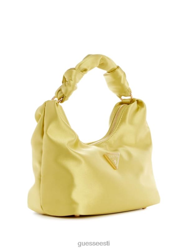 velina satiinist hulkurkott kollane GUESS kotid naised BB4BB3036