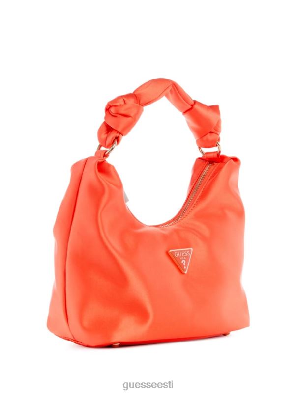 velina satiinist hulkurkott oranž GUESS kotid naised BB4BB3038