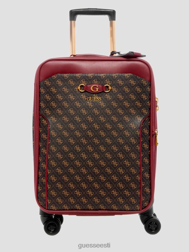 izzy 8-rattaline kohver pruun logo/merlot GUESS kotid naised BB4BB3192