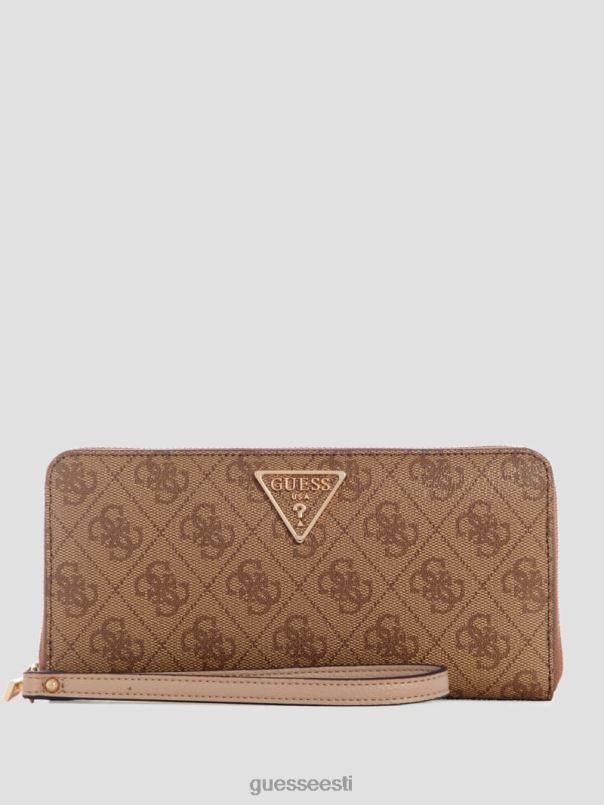 loorberist suur lukuga rahakott latte logo GUESS kotid naised BB4BB3131