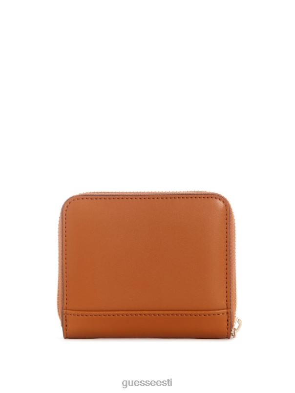 loorberist väike lukuga rahakott konjak GUESS kotid naised BB4BB3161