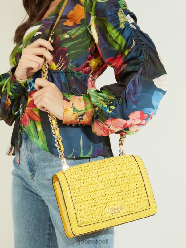 abey põhust crossbody kollane GUESS kotid naised BB4BB2985