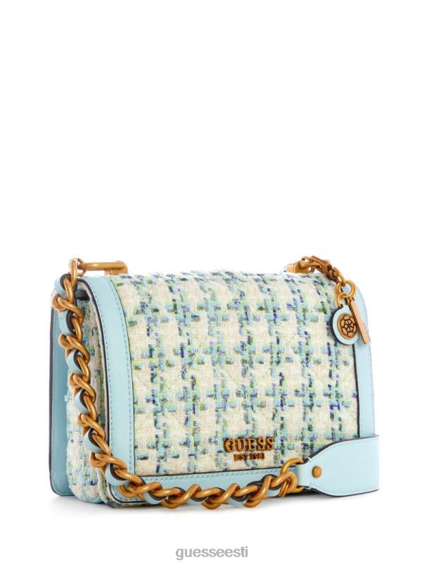 abey tweed crossbody aqua GUESS kotid naised BB4BB2974