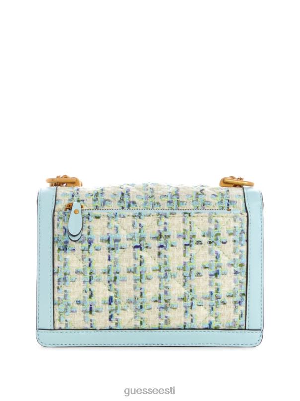 abey tweed crossbody aqua GUESS kotid naised BB4BB2974