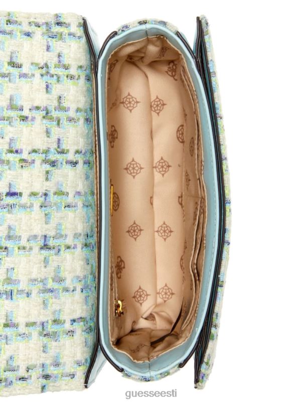 abey tweed crossbody aqua GUESS kotid naised BB4BB2974