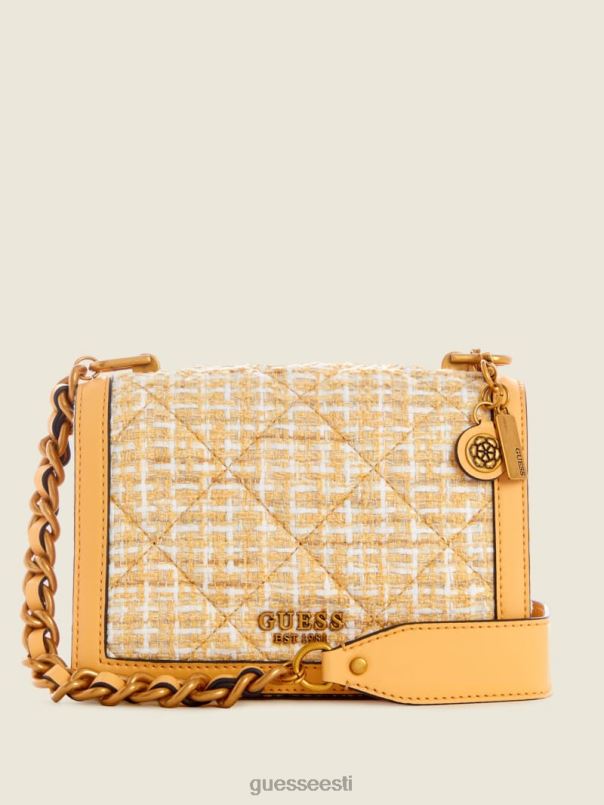 abey tweed crossbody kott hele/pastellkollane GUESS kotid naised BB4BB2989