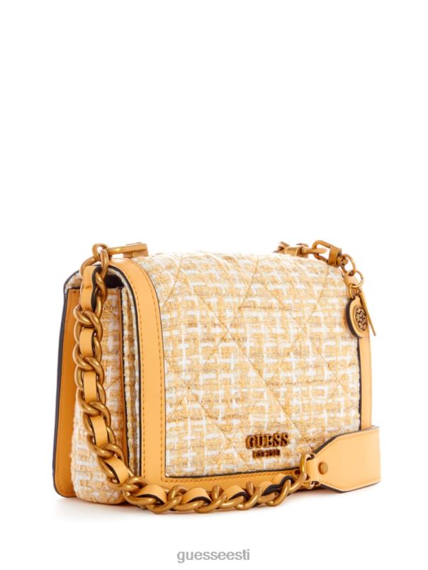 abey tweed crossbody kott hele/pastellkollane GUESS kotid naised BB4BB2989