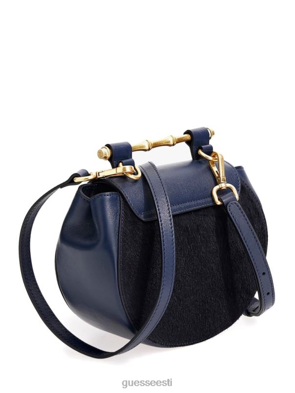 alia väike ümar nahast ristkorpus tumesinine GUESS kotid naised BB4BB2944