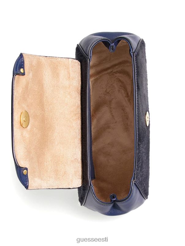 alia väike ümar nahast ristkorpus tumesinine GUESS kotid naised BB4BB2944