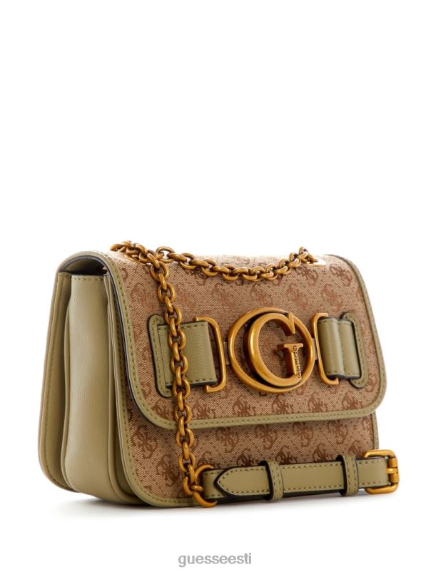 aviana väike kabriolett ristkerega latte/seladon GUESS kotid naised BB4BB2933