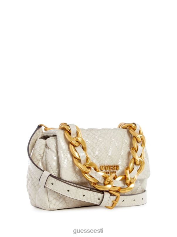 dema tepitud mini crossbody kott valge GUESS kotid naised BB4BB2805