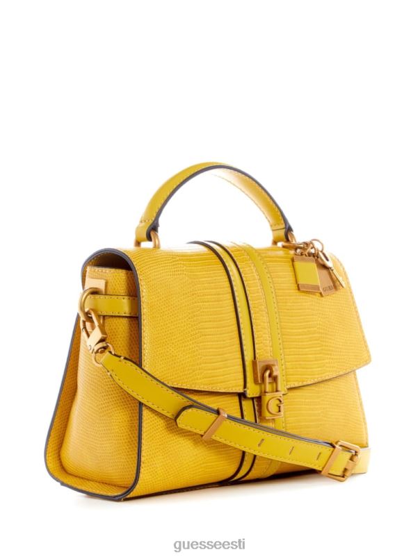 ginevra tekstuuriga ülemise käepideme ristkorpus sinep GUESS kotid naised BB4BB2942