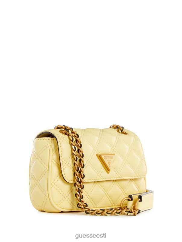 giully mini kabriolett ristkerega kollane GUESS kotid naised BB4BB2767