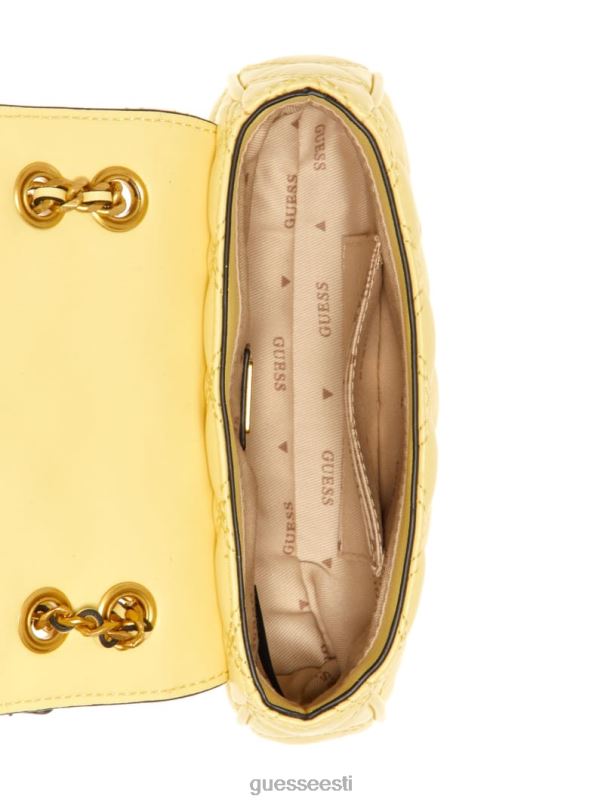 giully mini kabriolett ristkerega kollane GUESS kotid naised BB4BB2767