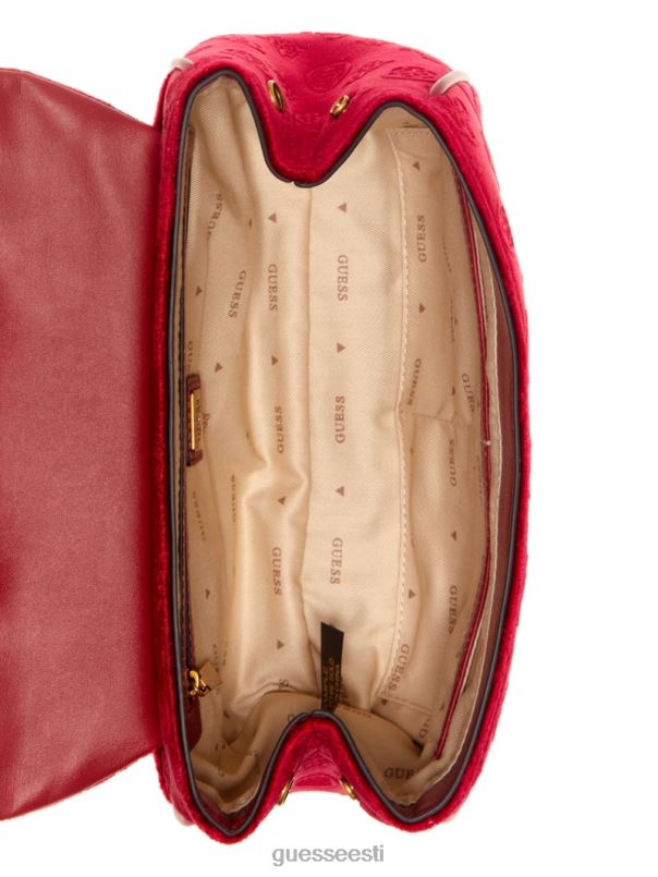 inia sametist kabriolett ristkorpus peedi punane GUESS kotid naised BB4BB2887