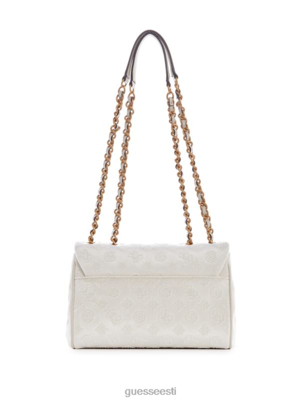 inia sametist kabriolett ristkorpus valge GUESS kotid naised BB4BB2877