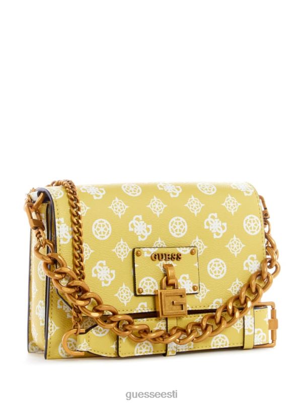 keskastme ristkorpuse klapp tsitriini logo GUESS kotid naised BB4BB3064