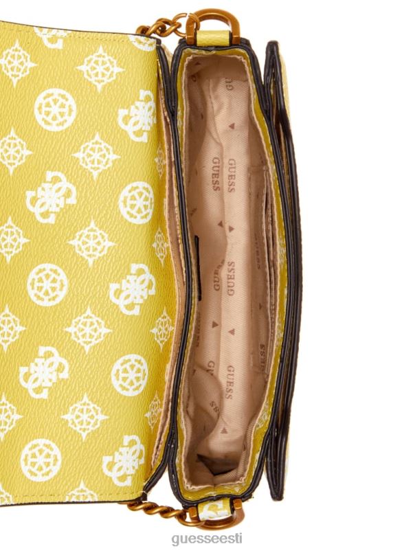 keskastme ristkorpuse klapp tsitriini logo GUESS kotid naised BB4BB3064