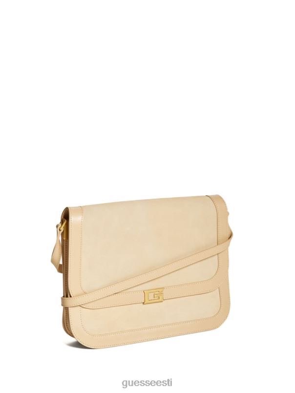 keskmise klapiga nahast ristkorpus beež ülevool GUESS kotid naised BB4BB2898