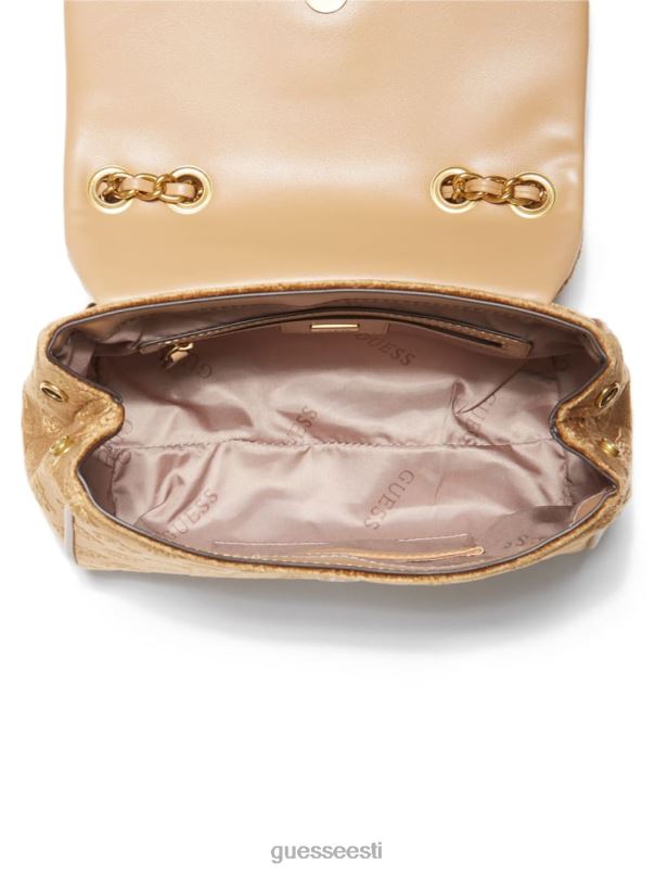 kimi logo kabriolett ristkorpus mokka GUESS kotid naised BB4BB2912