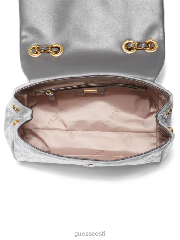 kimi logo kabriolett ristkorpus roosa kuld/suitsuhall GUESS kotid naised BB4BB2926