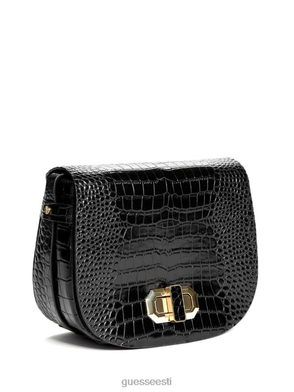 krokodilli sadulakott must GUESS kotid naised BB4BB3324