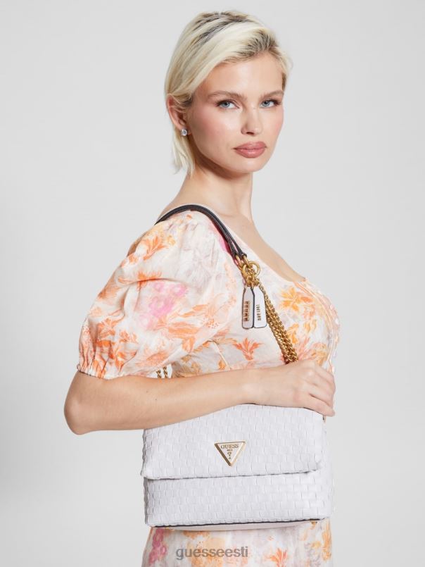 lisbet kootud kabriolett ristkorpus valge GUESS kotid naised BB4BB2808