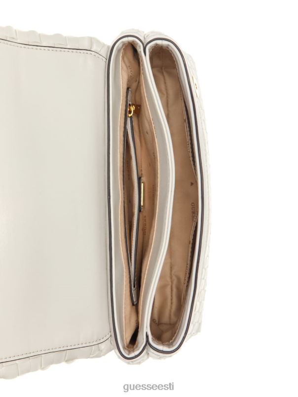 lisbet kootud kabriolett ristkorpus valge GUESS kotid naised BB4BB2808