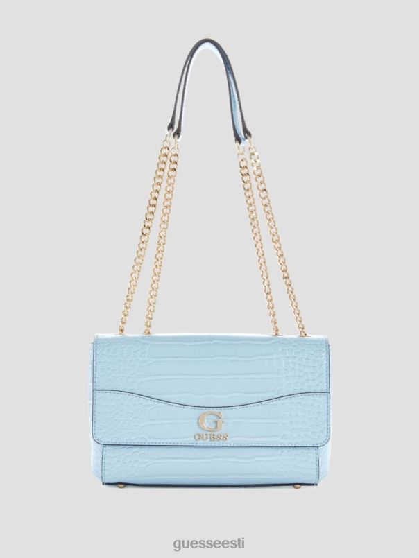 nell croc kabriolett crossbody pulber sinine GUESS kotid naised BB4BB2854
