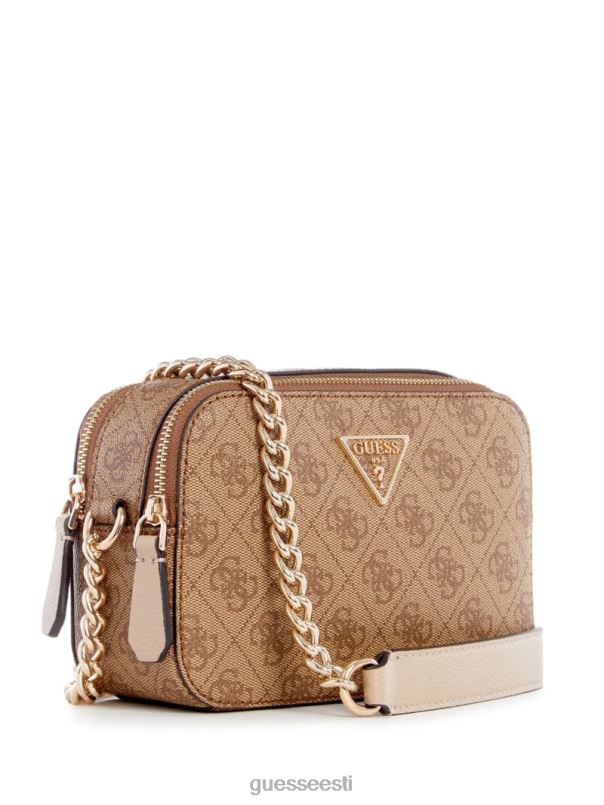 noelle quatto g kaamera crossbody latte logo GUESS kotid naised BB4BB2862
