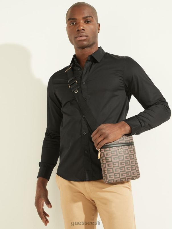 põgeneda lame ristkeha pruun GUESS kotid naised BB4BB3258