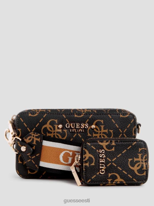 rea quattro g minikaamera crossbody pruun multi GUESS kotid naised BB4BB2754