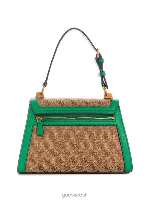 stephi žakaarmadratsi logoga ülemise käepidemega kott roheline GUESS kotid naised BB4BB2970