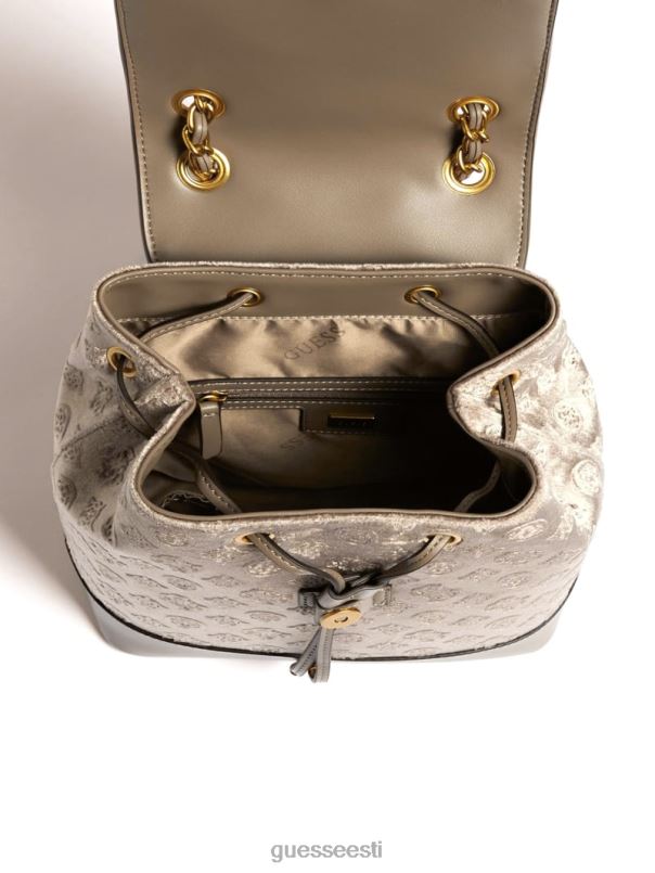 kimi sametist seljakott taupe GUESS kotid naised BB4BB3218