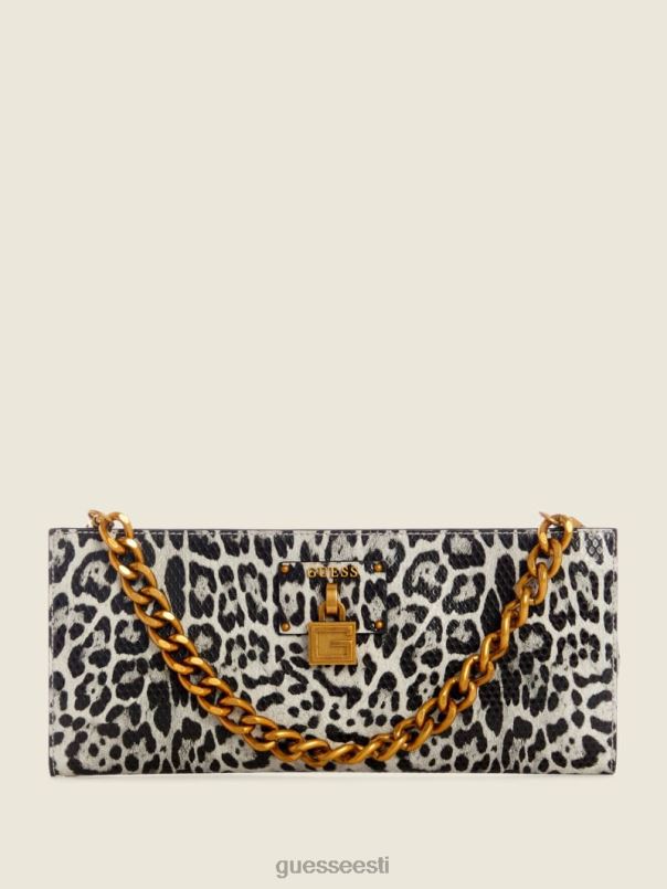 keskastme leopardsidur must punktsiooniga GUESS kotid naised BB4BB2962