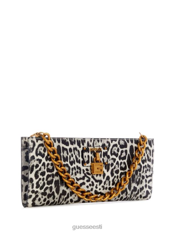 keskastme leopardsidur must punktsiooniga GUESS kotid naised BB4BB2962