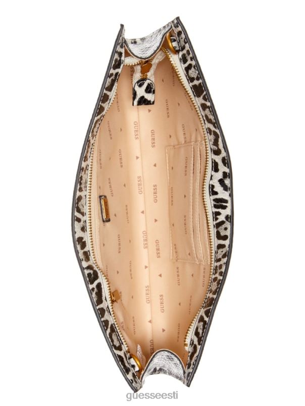 keskastme leopardsidur must punktsiooniga GUESS kotid naised BB4BB2962