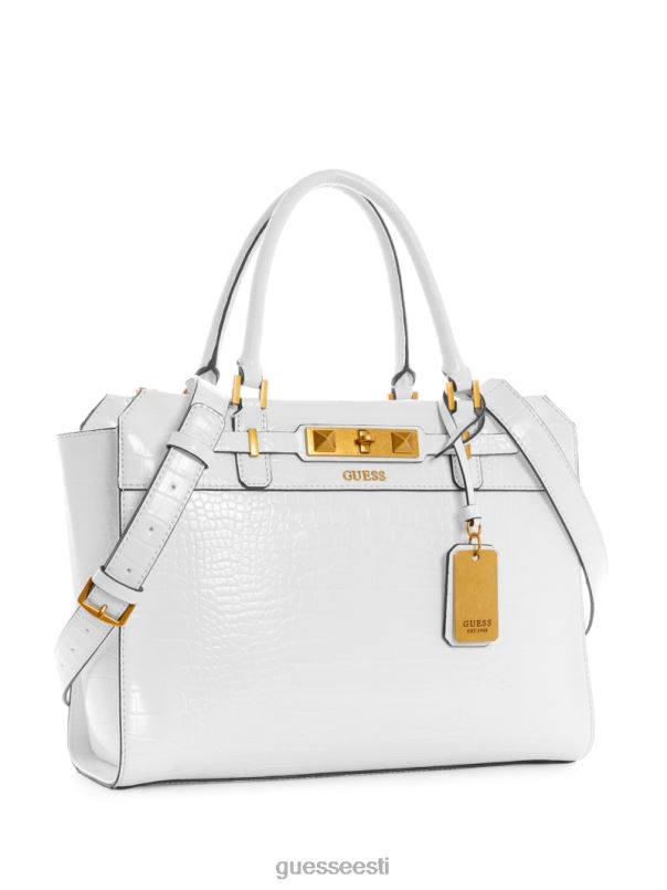raffie krokodilliga reljeefne kandekott valge multi GUESS kotid naised BB4BB3269