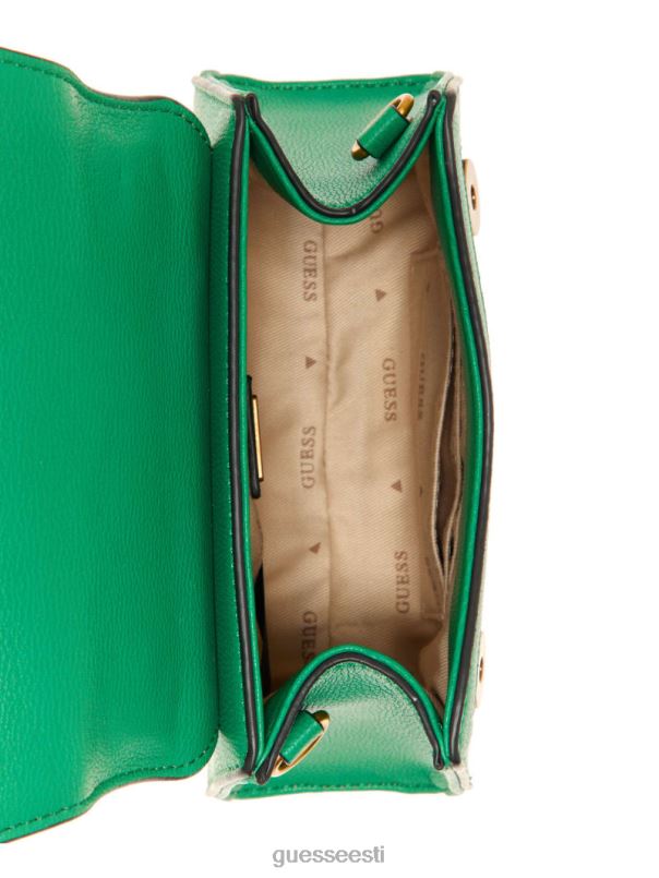 stephi žakaarmadratsi logoga mikro minikott roheline GUESS kotid naised BB4BB2968