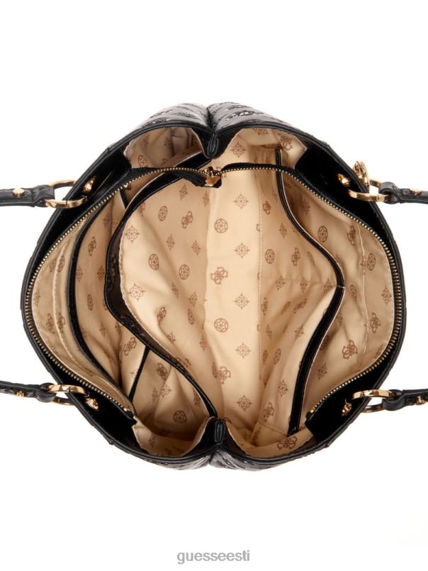 galerii väike noel tote must lilletrükk GUESS kotid naised BB4BB3221