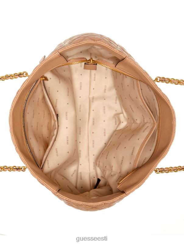 giully tepitud kandekott beež ülevool GUESS kotid naised BB4BB3101