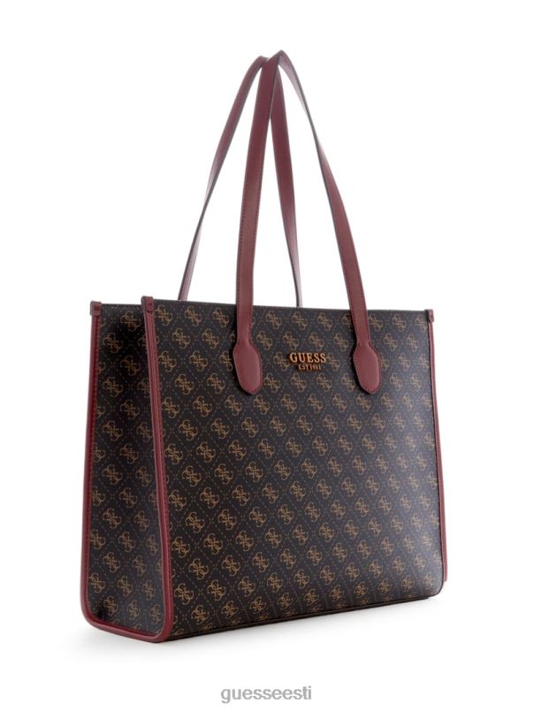 silvana logoga kandik pruun logo/merlot GUESS kotid naised BB4BB3241